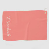 Simple Elegant Modern Monogrammed Chic  Golfhanddoek (Horizontaal)