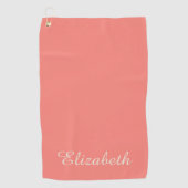 Simple Elegant Modern Monogrammed Chic  Golfhanddoek (Voorkant)