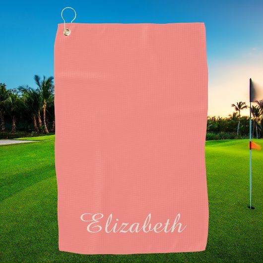 Simple Elegant Modern Monogrammed Chic  Golfhanddoek