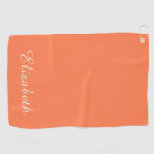 Simple Elegant Modern Monogrammed Trendy  Golfhanddoek (Horizontaal)