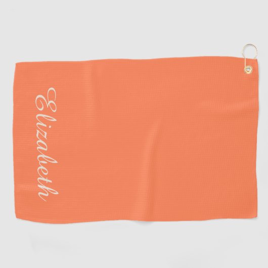 Simple Elegant Modern Monogrammed Trendy Golfhanddoek (Horizontaal)