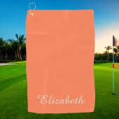 Simple Elegant Modern Monogrammed Trendy Golfhanddoek