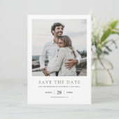 Simple Elegant Modern Multi Photo Wedding Save The Date (Staand voorkant)