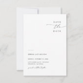 Simple Elegant Modern Photo Wedding Budget Save The Date (Achterkant)