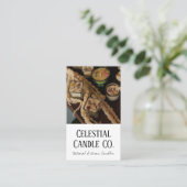 Simple Elegant Natural Artisan Candle Company Visitekaartje (Staand voorkant)
