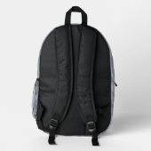 Simple Elegant Pastel Waves Backpack - Cute Modern Bedrukte Rugzak (Achterkant)