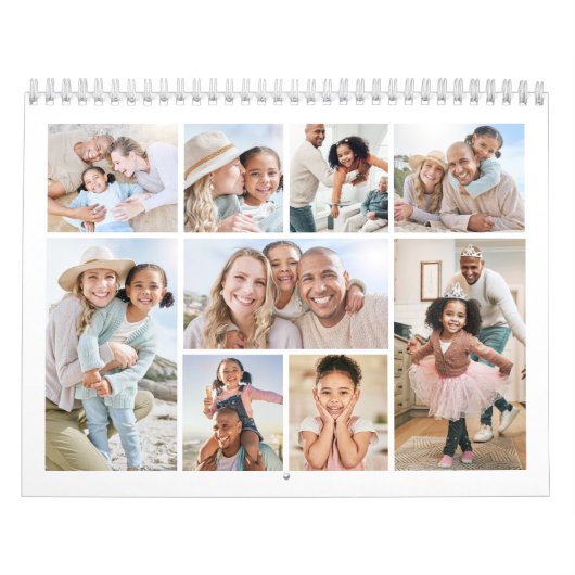 Simple Elegant Photo Collage Kalender (Hoes)