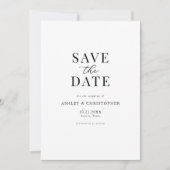 Simple Elegant Photo Wedding Save the Date (Voorkant)