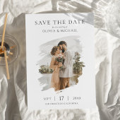Simple Elegant Photo Wedding Save the Date