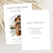 Simple Elegant Photo Wedding Save the Date