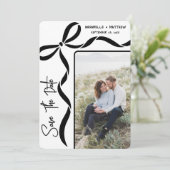 Simple Elegant Photo Wedding Save The Date (Staand voorkant)