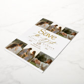 Simple Elegant Photo Wedding Save The Date Folie Uitnodiging (Gedraaid)