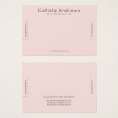 Simple Elegant Pink Black Hearts Bracelet Display Visitekaartje (Voorkant /achterkant)