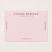 Simple Elegant Pink Black Hearts Bracelet Display Visitekaartje (Voorkant)