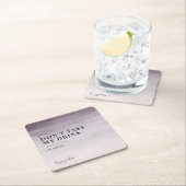 Simple Elegant Plum Ombre Waterverf Wedding Dance Kartonnen Onderzetters (Insitu)