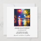 Simple Elegant Romantic Text Photo Black Script Kaart (Achterkant)