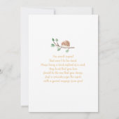 Simple Elegant Safari Baby shower Invitation Kaart (Achterkant)