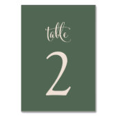 Simple Elegant Sage Taupe Herfst Boho Wedding Kaart (Achterkant)