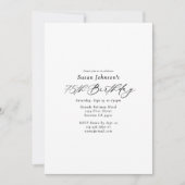 Simple Elegant Script 75th Birthday Party Kaart (Voorkant)
