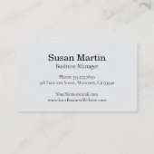 Simple Elegant Script Appointment Card Afsprakenkaartje (Achterkant)