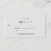 Simple Elegant Script Appointment Card Afsprakenkaartje (Voorkant)