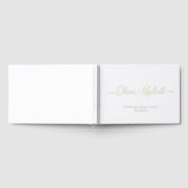 Simple elegant script couples name wedding gastenboek (Volledig)