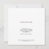 Simple Elegant Script Photo Text Wedding Save The Date (Achterkant)