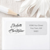 Simple Elegant Soft Grey Ampersand Amplitude Etiket (Insitu)