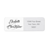 Simple Elegant Soft Grey Ampersand Amplitude Etiket (Voorkant)