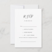 Simple Elegant Song Request RSVP Card (Voorkant)