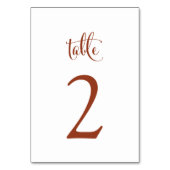 Simple Elegant Terracotta Herfst Boho Wedding Kaart (Voorkant)