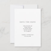 Simple Elegant Text and Photo | Wedding Save The Date (Achterkant)