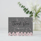 Simple Elegant Thank You Card Briefkaart (Staand voorkant)