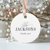 Simple Elegant Timeless Typography Wedding Bedankjes Labels