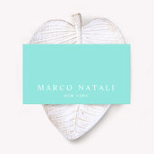 Simple Elegant Turquoise Professional Visitekaartje