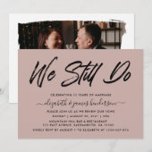 Simple Elegant Vow Renewal Kaart (Voorkant / Achterkant)