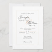 Simple Elegant Weddenschap Blush Script Kaart (Voorkant)