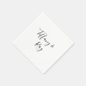 Simple Elegant Wedding Napkins Servet (Hoek)