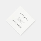 Simple Elegant Wedding Napkins Servet (Hoek)