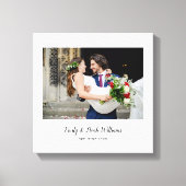 Simple Elegant Wedding Photo Canvas Afdruk (Voorkant)