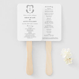 Simple Elegant Wedding Program Handwaaier