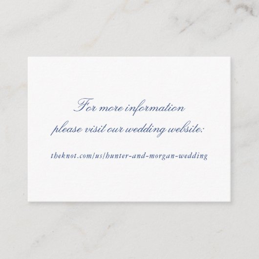 Simple Elegant Wedding Website Kaart invoegen (Voorkant)