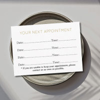 Simple Elegant White Gold Beauty Salon