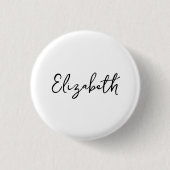 Simple & Elegant White Pin - Discreet Accessory Ronde Button 3,2 Cm (Voorkant)