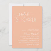 Simple Elgant Classic & Minimal Bridal Shower Kaart (Voorkant)