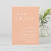 Simple Elgant Classic & Minimal Bridal Shower Kaart (Staand voorkant)