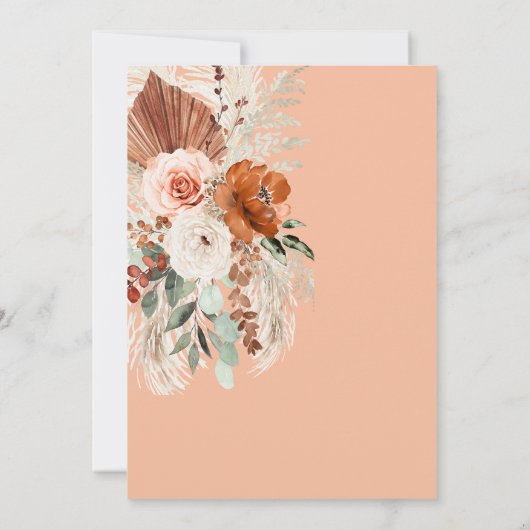 Simple Elgant Classic & Minimal Bridal Shower Kaart (Achterkant)