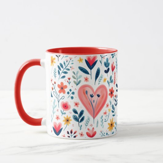 SIMPLE ELIGANT RED FLORAL AND HEART VALENTINE'S MOK (Links)