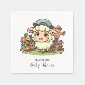 Simple Enchanted Sheep Baby shower Servet (Voorkant)