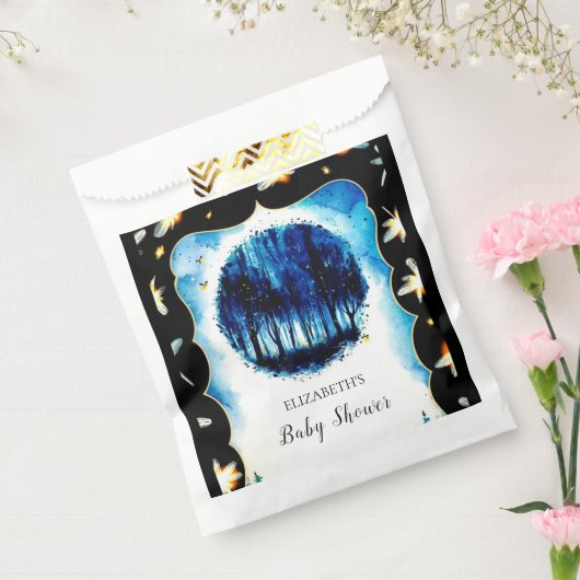 Simple Enchanted Woodland Baby shower Bedankzakje (Gezegeld)